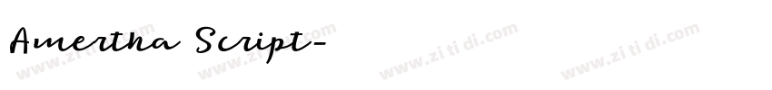 Amertha Script字体转换